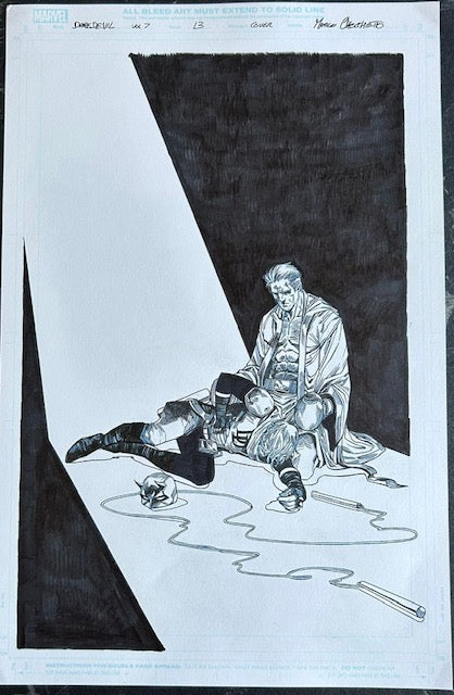 DAREDEVIL #13  ORIGINAL COVER ART BY MARCO CHECCHETTO