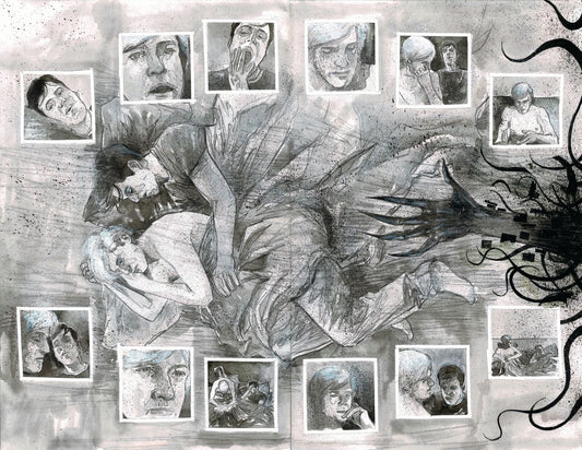 DEPARTMENT OF TRUTH #19  PAGE 9 & 10 DOUBLE PAGE SPLASH (MARTIN SIMMONDS ORIGINAL ART)