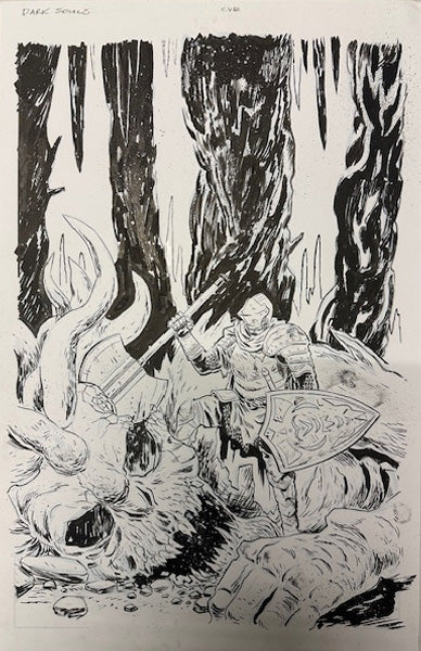 DARK SOULS TALES OF EMBER  #2   MICHAEL WALSH ORIGINAL COVER ART