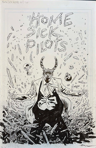 HOME SICK PILOTS   #15  MICHAEL WALSH ORIGINAL COVER ART