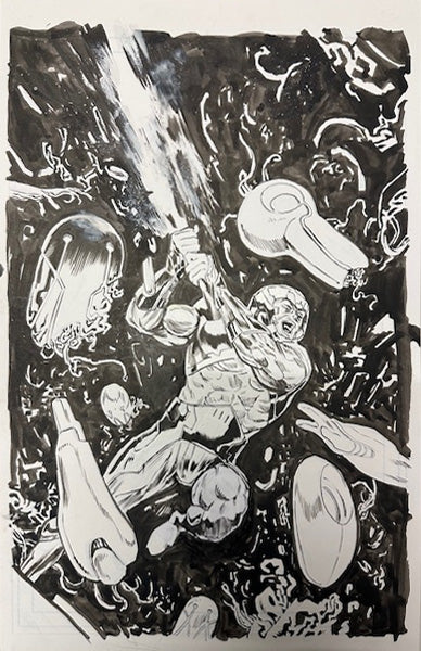 X-O MANOWAR   MICHAEL WALSH ORIGINAL UNUSED COVER ART