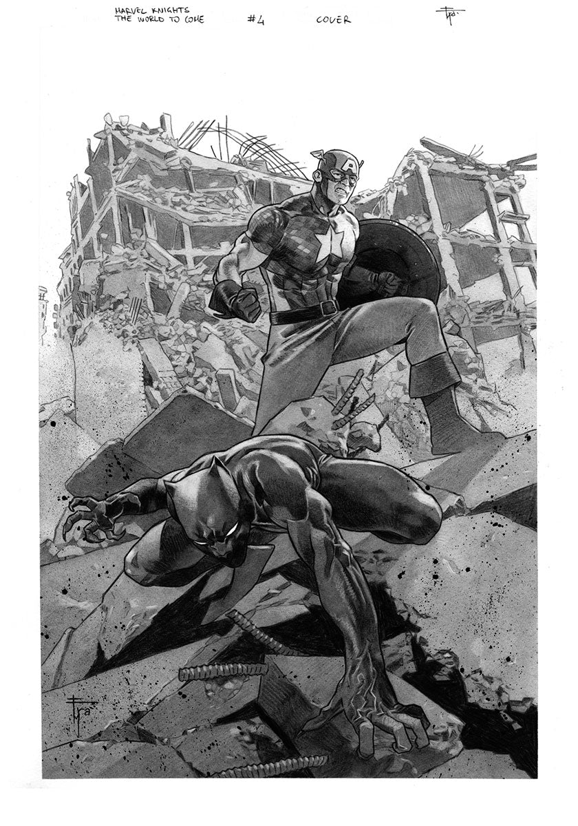 MARVEL KNIGHTS THE WORLD TO COME  #4  FRANCESCO MOBILI ORIGINAL COVER ART