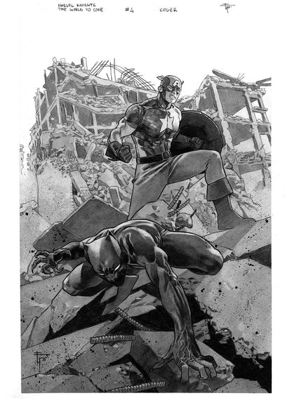MARVEL KNIGHTS THE WORLD TO COME  #4  FRANCESCO MOBILI ORIGINAL COVER ART