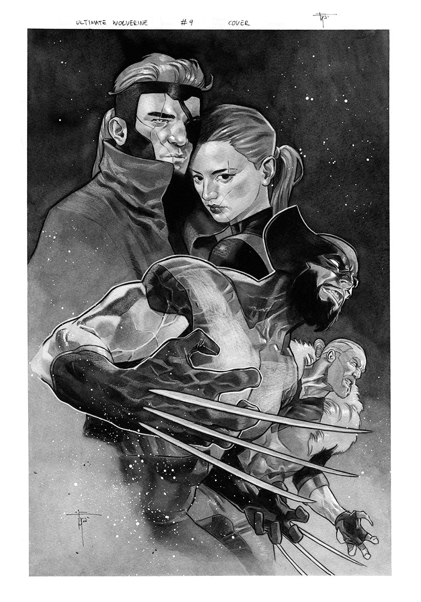 ULTIMATE WOLVERINE  #9  FRANCESCO MOBILI ORIGINAL COVER ART