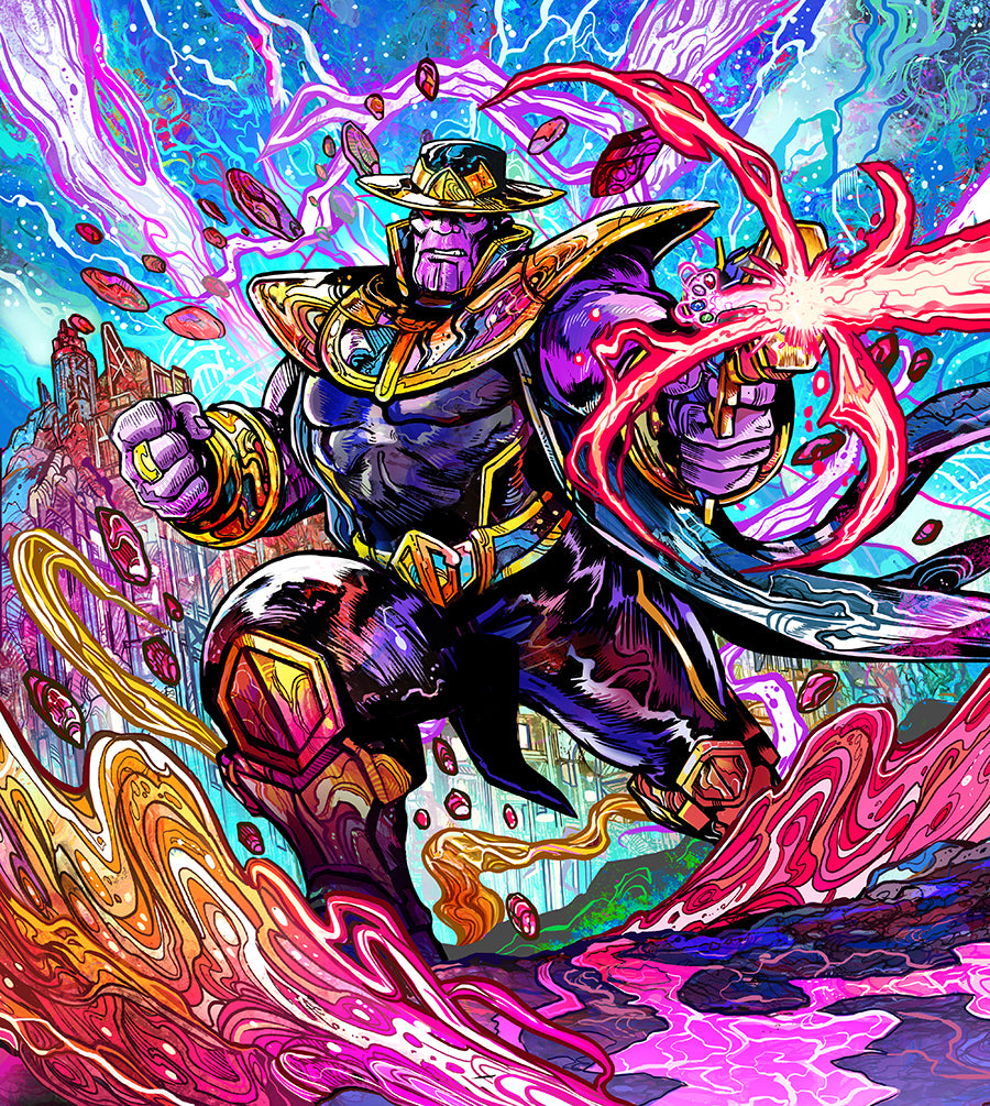 THANOS MARVEL SNAP (VINCENZO RICCARDI ORIGINAL ART)