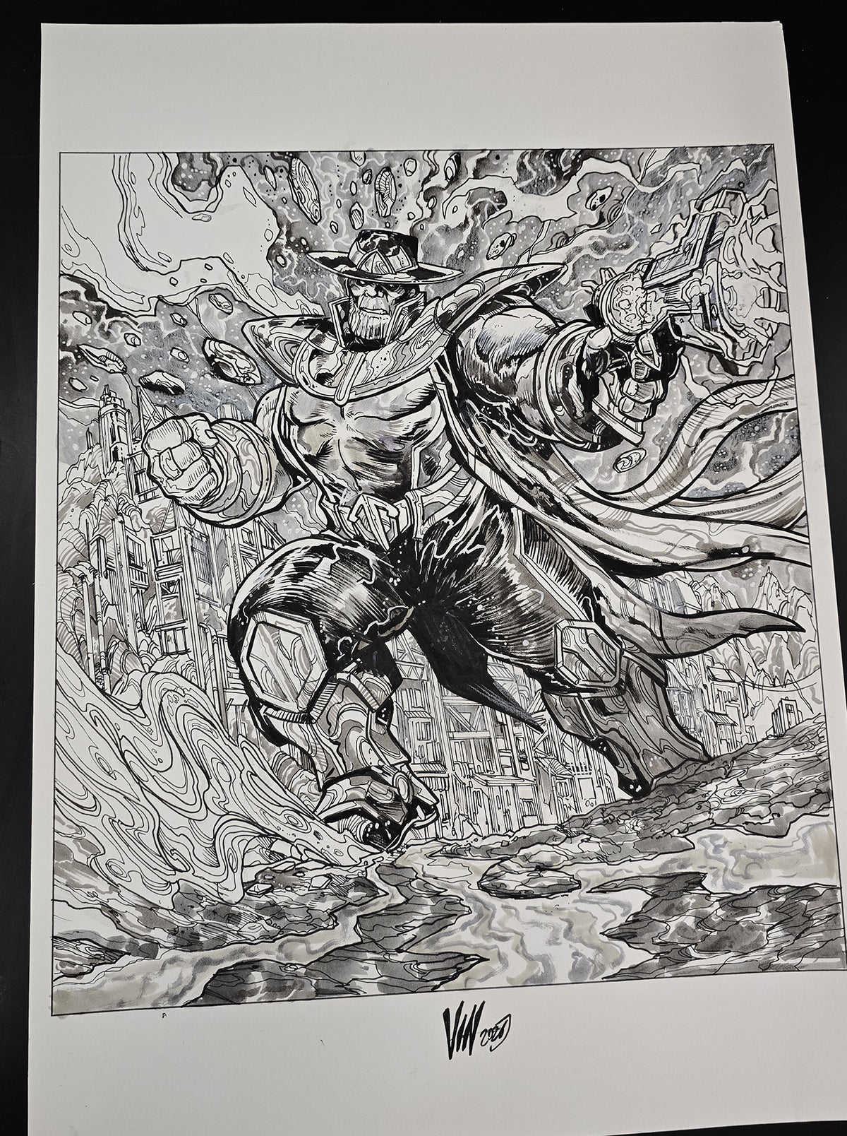 THANOS MARVEL SNAP (VINCENZO RICCARDI ORIGINAL ART)