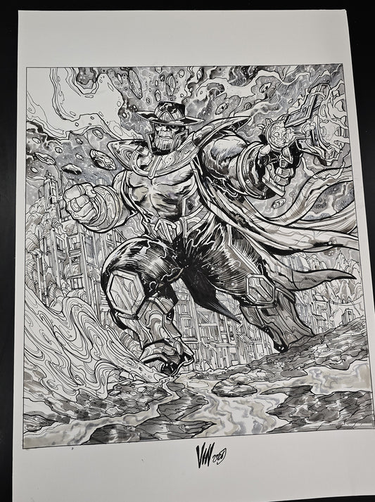 THANOS MARVEL SNAP (VINCENZO RICCARDI ORIGINAL ART)