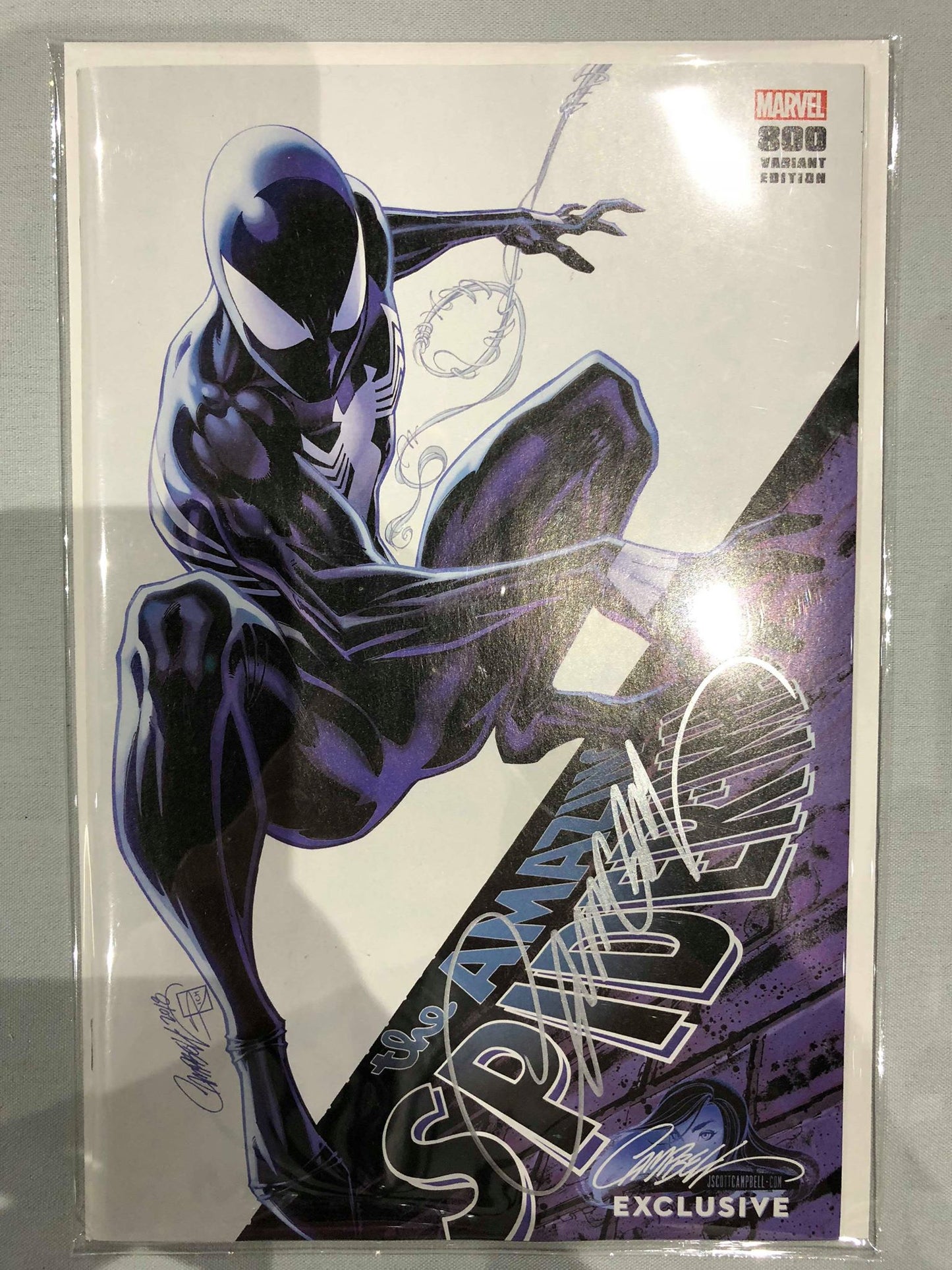 SIGNED Amazing Spider-Man #1 J Scot Campbell Cover I SDCC Exclusive Cover