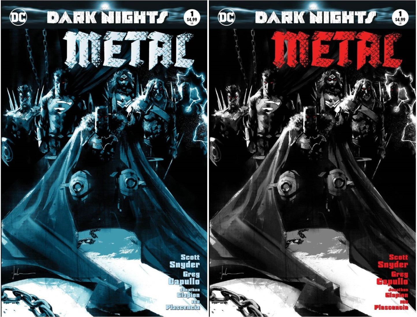 Dark Nights Metal #1 Two Cover Set Jock Exclusive Covers