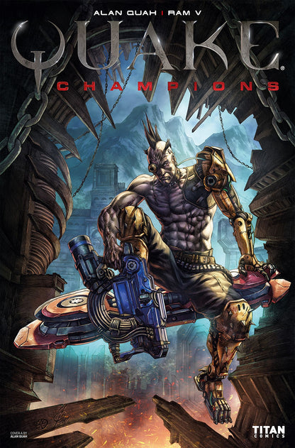 Alan Quah Original Art Quake Champions #2 Cover