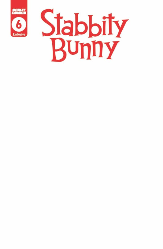 Stabbity Bunny Blank Cover SDCC Exclusive Cover