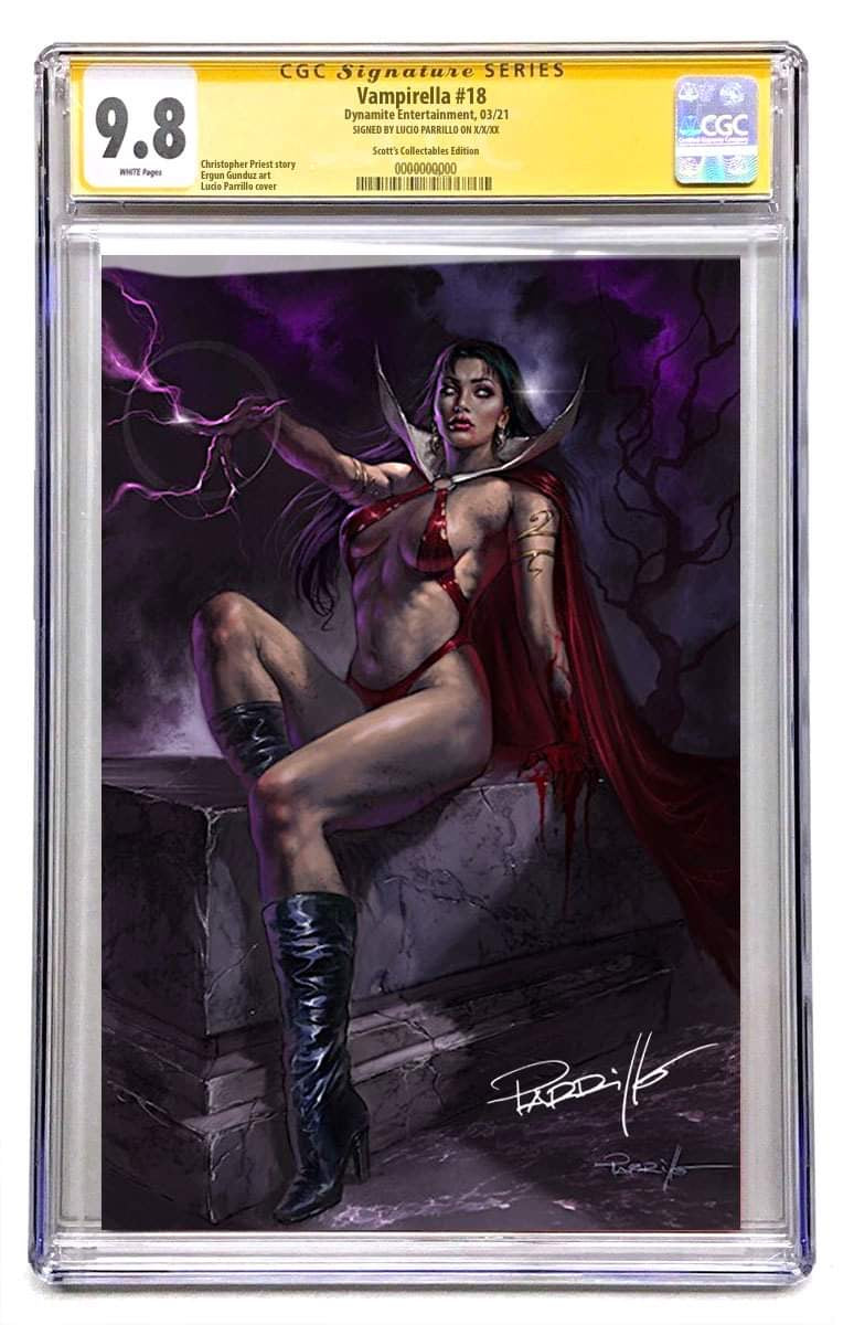 VAMPIRELLA #18 PARRILLO VIRGIN VARIANT