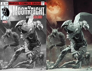 MOON KNIGHT BLACK WHITE & BLOOD  #1  BJORN BARENDS VARIANT