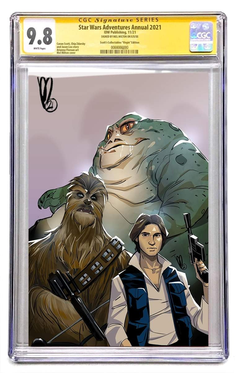 STAR WARS ADVENTURES ANNUAL 2021  MEL MILTON VIRGIN COVER