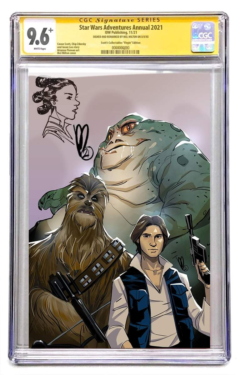 STAR WARS ADVENTURES ANNUAL 2021  MEL MILTON VIRGIN COVER